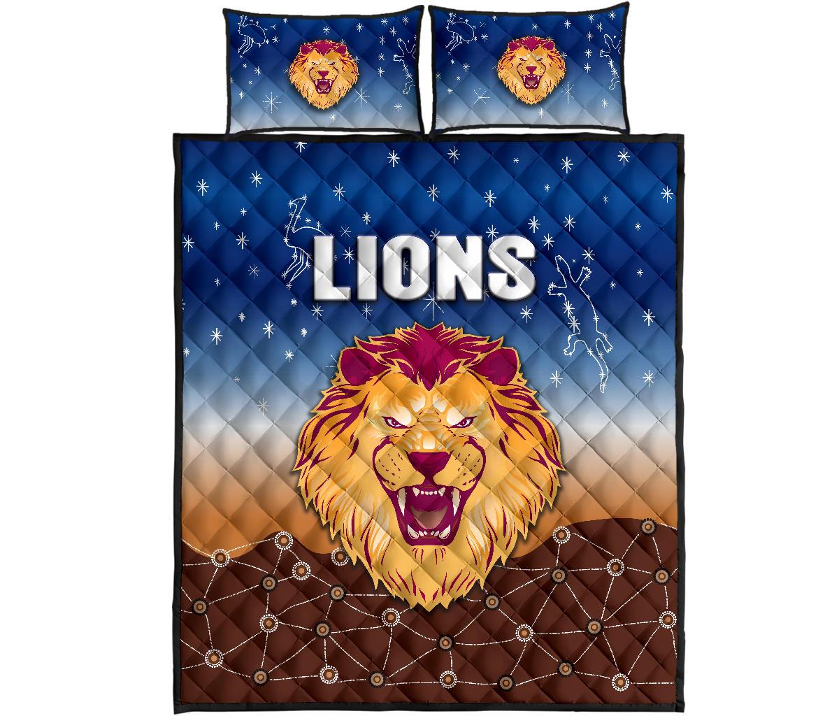 brisbane-lions-quilt-bed-set-simple-indigenous