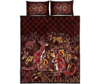 aboriginal-quilt-bed-set-kangaroo-family-with-hand-art