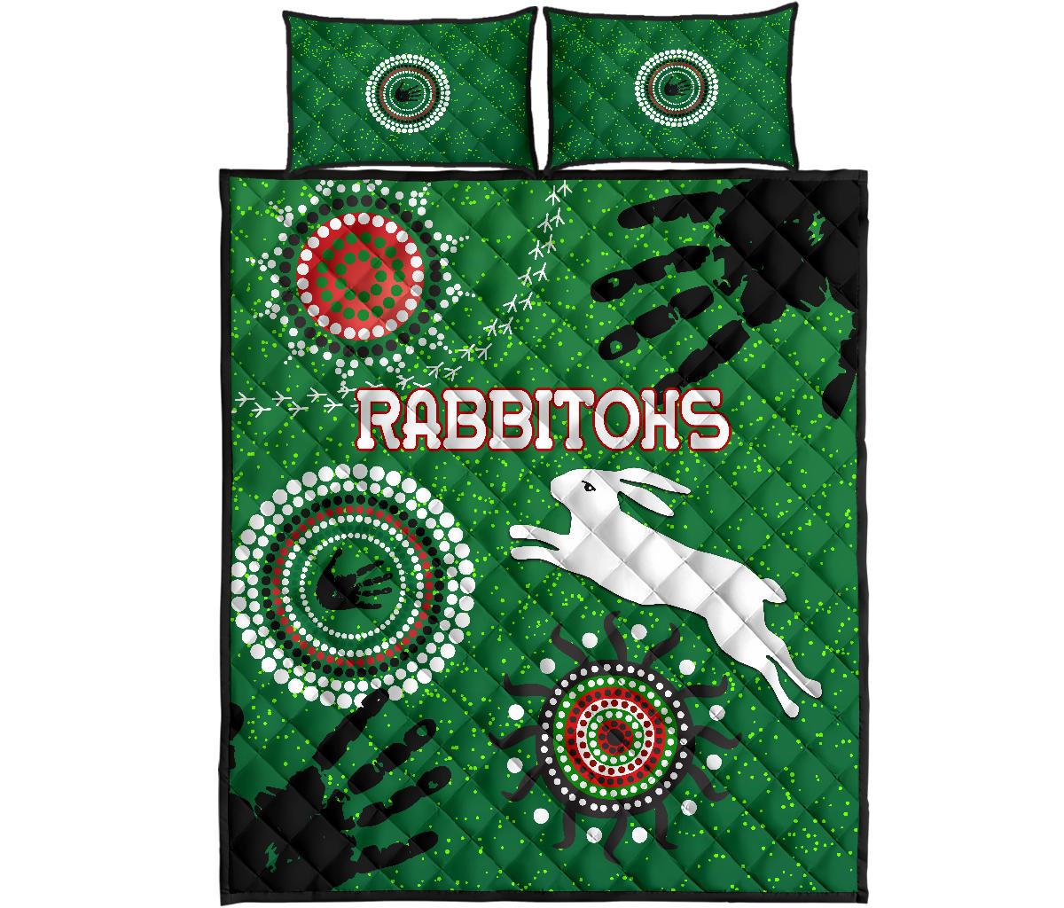 south-sydney-rabbitohs-indigenous-quilt-bed-set-country-style