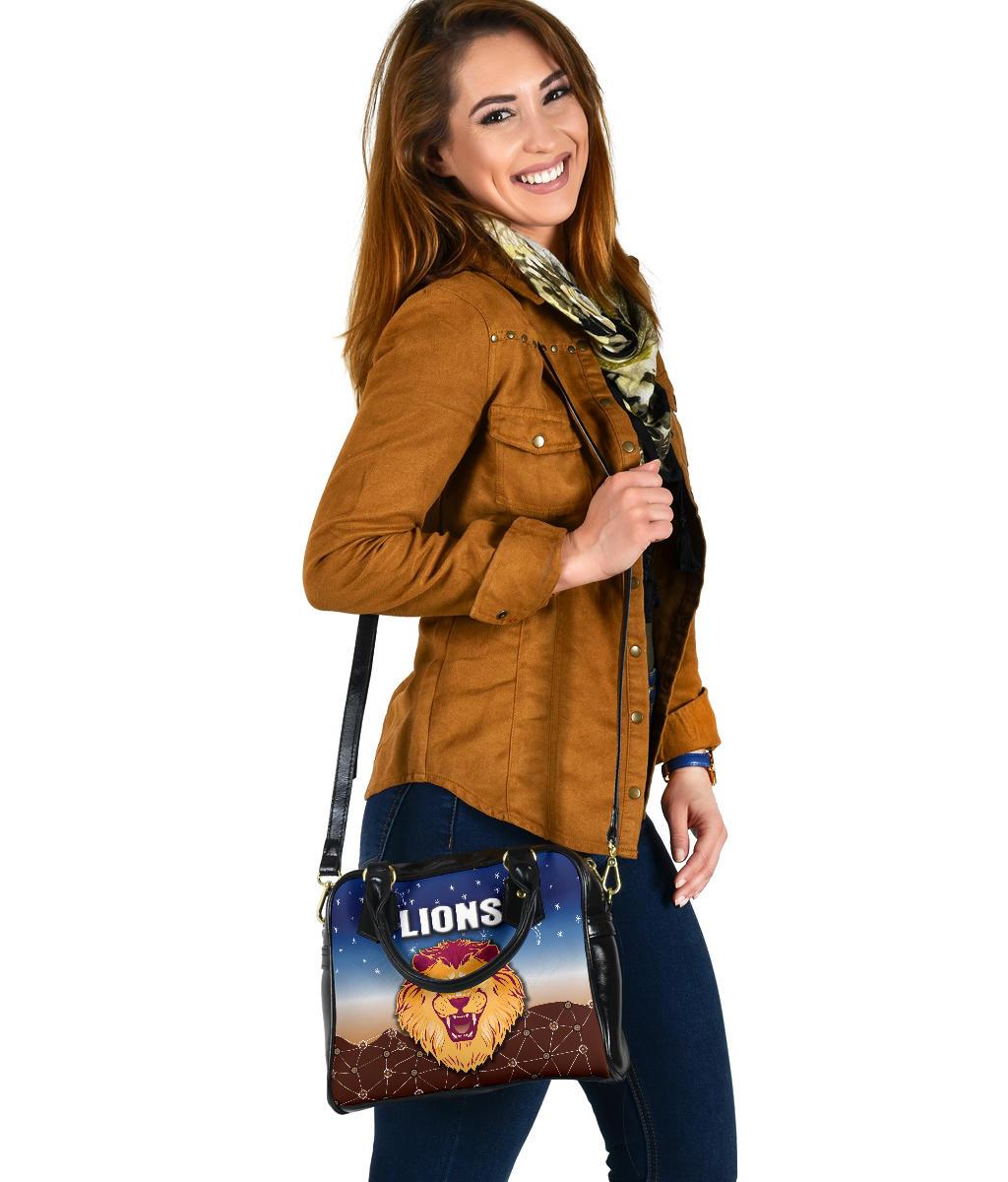 Brisbane Lions Shoulder Handbag Simple Indigenous - Vibe Hoodie