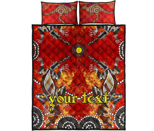 custom-quilt-bed-sets-aboriginal-crocodile-and-kangaroo
