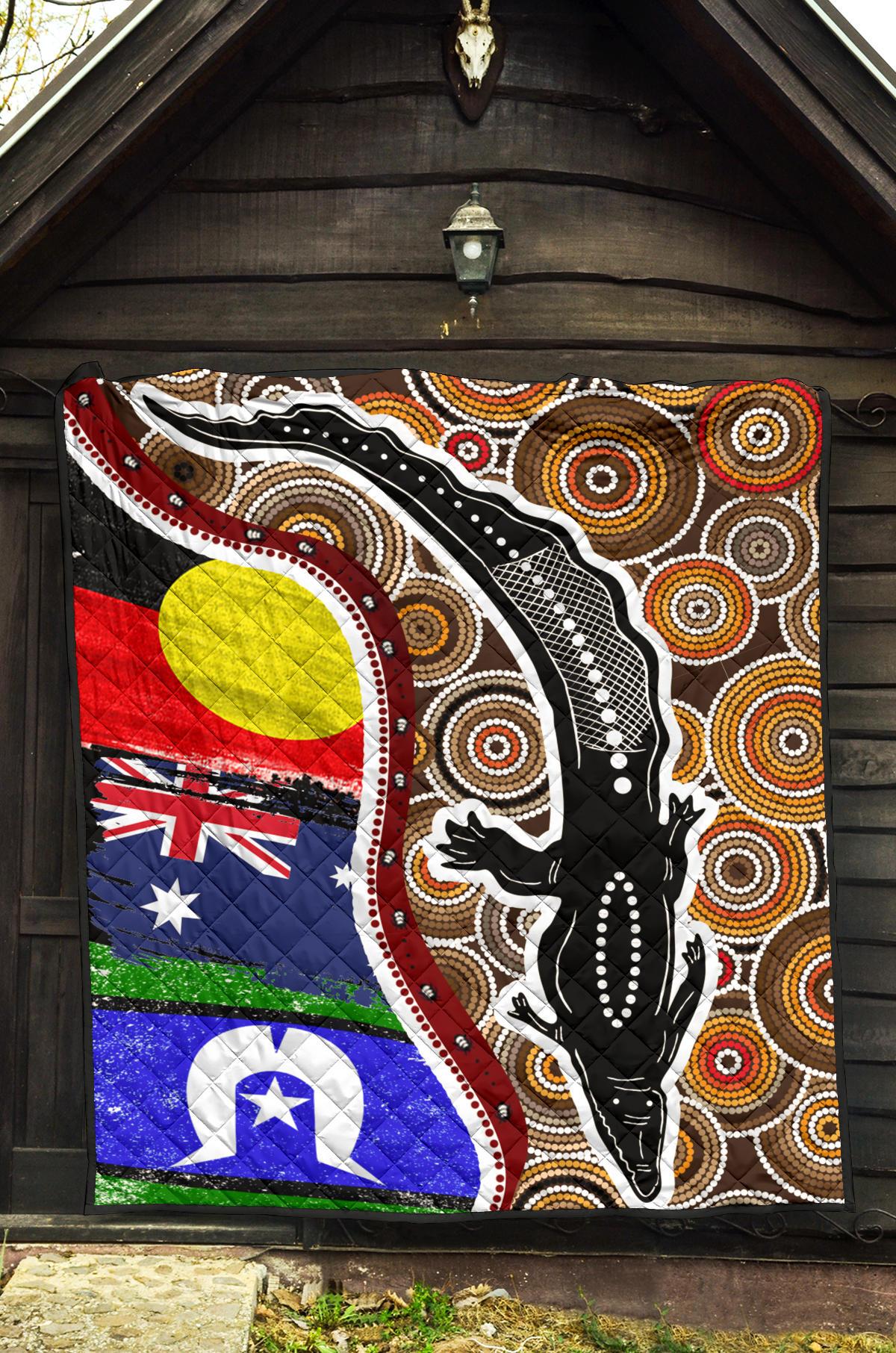 1saustralia-premium-quilt-australian-aboriginal-crocodile-with-naidoc-flags