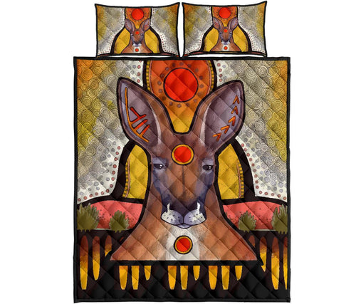 aboriginal-quilt-cover-set-kangaroo-painting-uluru-patterns