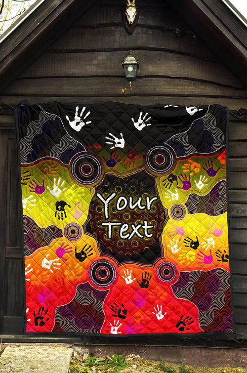 custom-aboriginal-premium-quilt-indigenous-circle-dot-painting-hand-art