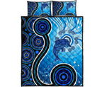 aboriginal-quilt-bed-set-dolphin-and-aboriginal-dot-patterns
