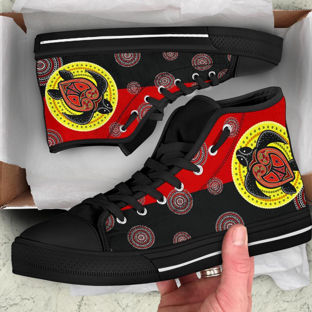 canvas-shoe-aboriginal-dot-painting-shoe-turtle-high-top