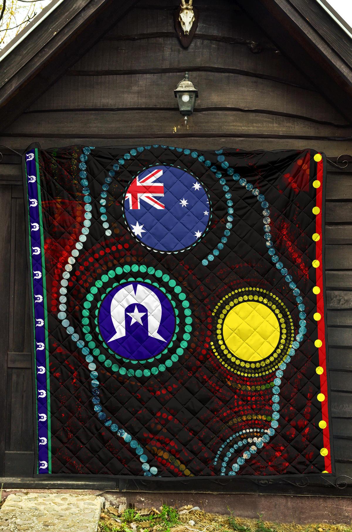 premium-quilt-aboriginal-dot-patterns-flag