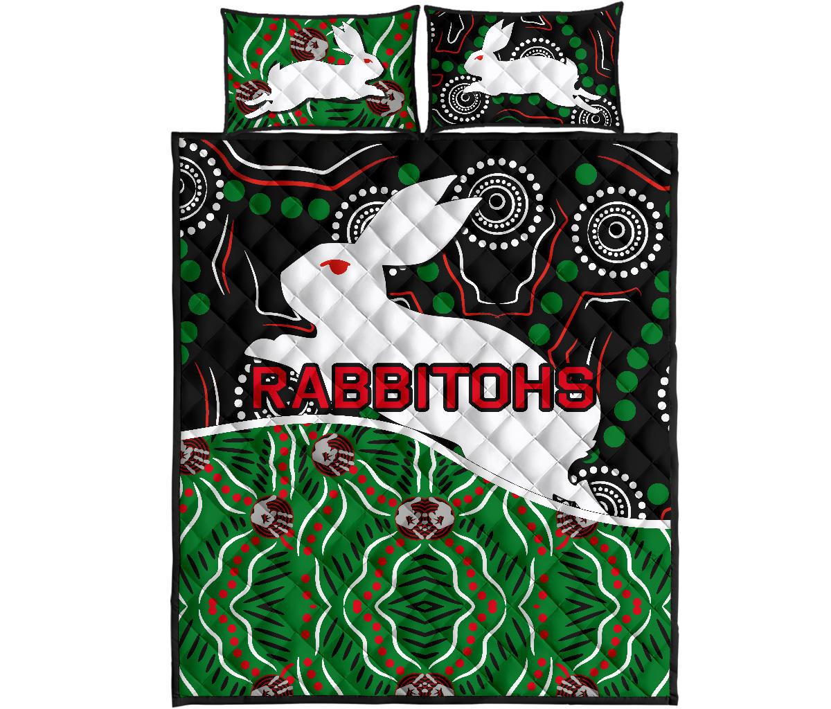 rabbitohs-quilt-bed-set-aboriginal