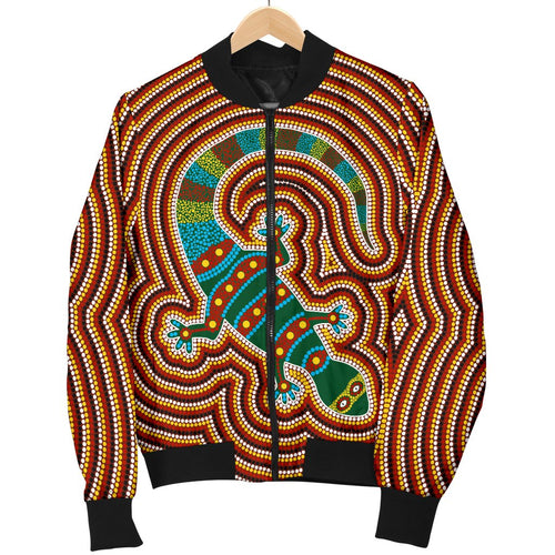 aboriginal-womens-bomber-jacket-lizard-dot-painting-patterns