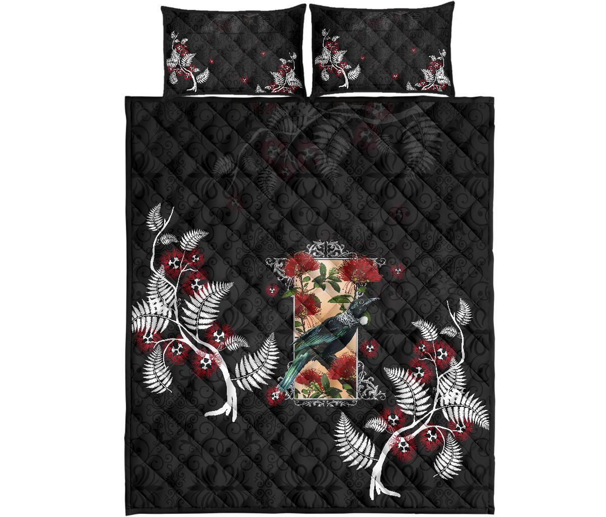 new-zealand-quilt-bed-set-tui-and-pohutukawa