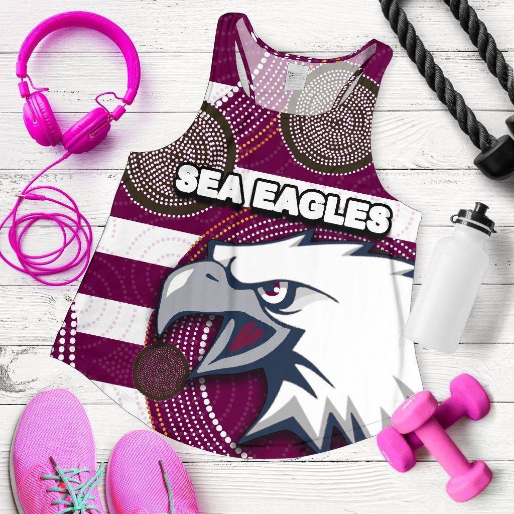 Sea Eagles Women's Racerback Tank Aboriginal - Vibe Hoodie