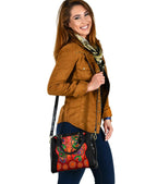 Aboriginal Shoulder Handbag - Aussie Indigenous Patterns Orange - Vibe Hoodie