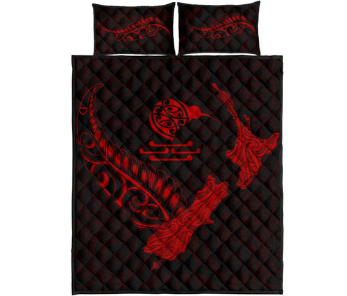new-zealand-heart-quilt-bed-set-map-kiwi-mix-silver-fern-red
