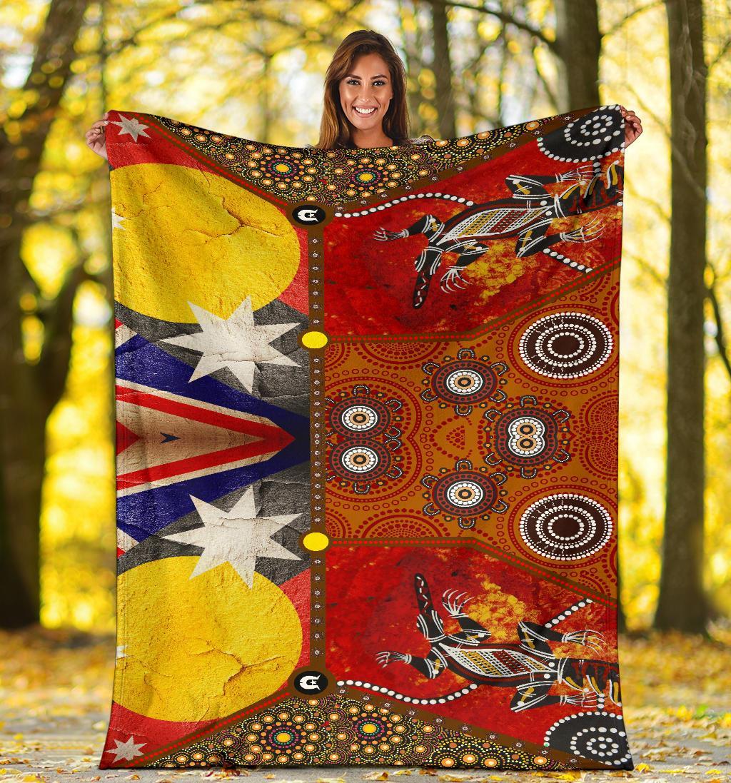 premium-blankets-aboriginal-dot-painting-flags-crocodile