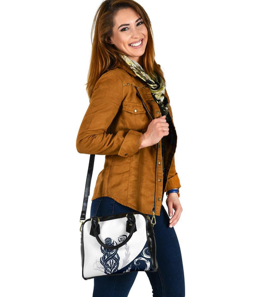 Scottish Rugby Shoulder Handbag Thistle Vibes - White - Vibe Hoodie