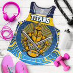 Naidoc Titans Women Racerback Tank Gold Coast Indigenous - Vibe Hoodie