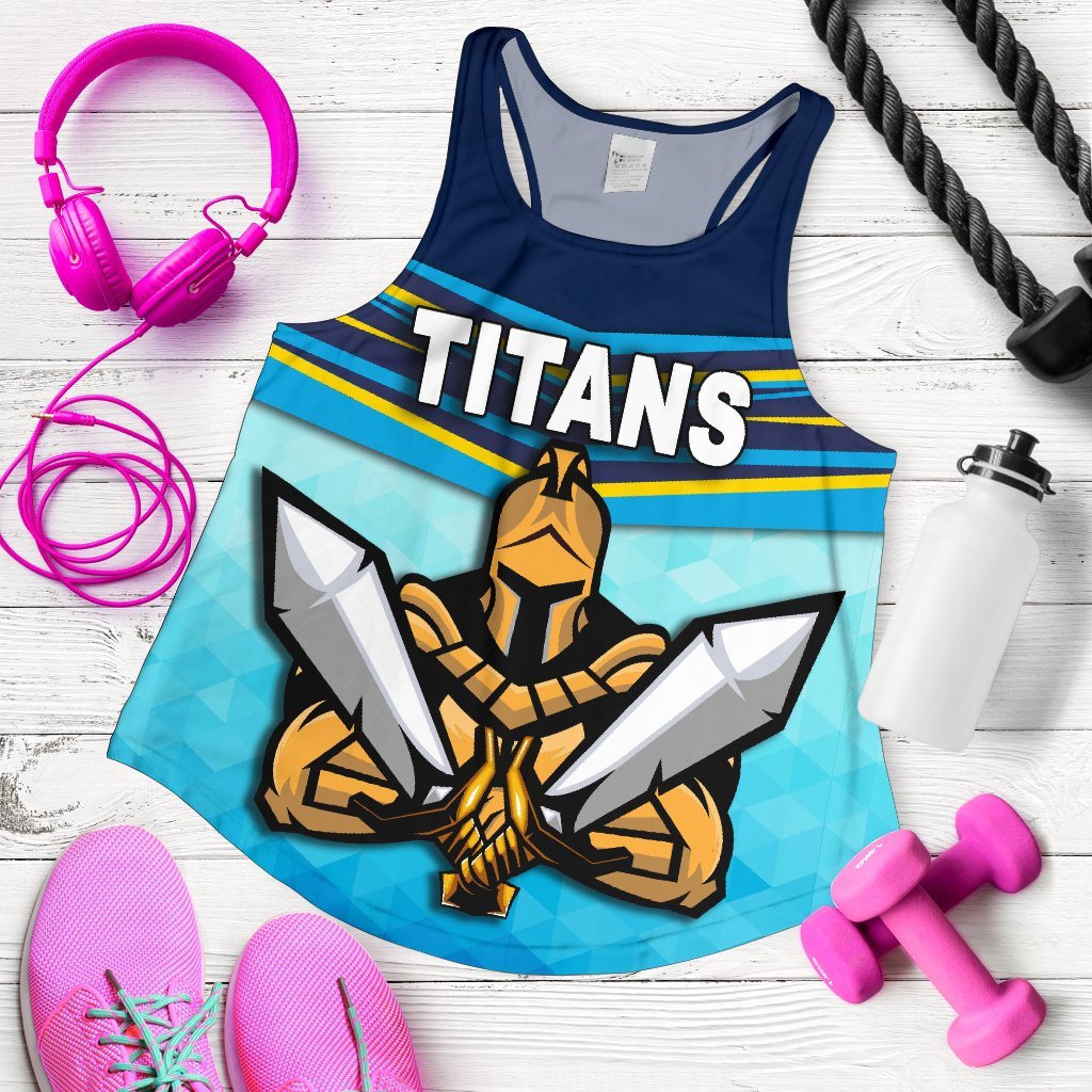 Gold Coast Women Racerback Tank Titans Gladiator - Vibe Hoodie