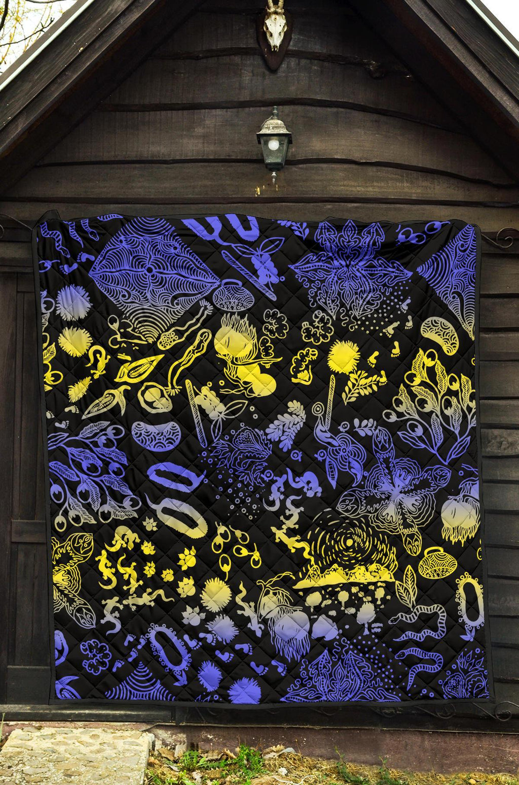 premium-quilt-australian-aboriginal-golden-wattle
