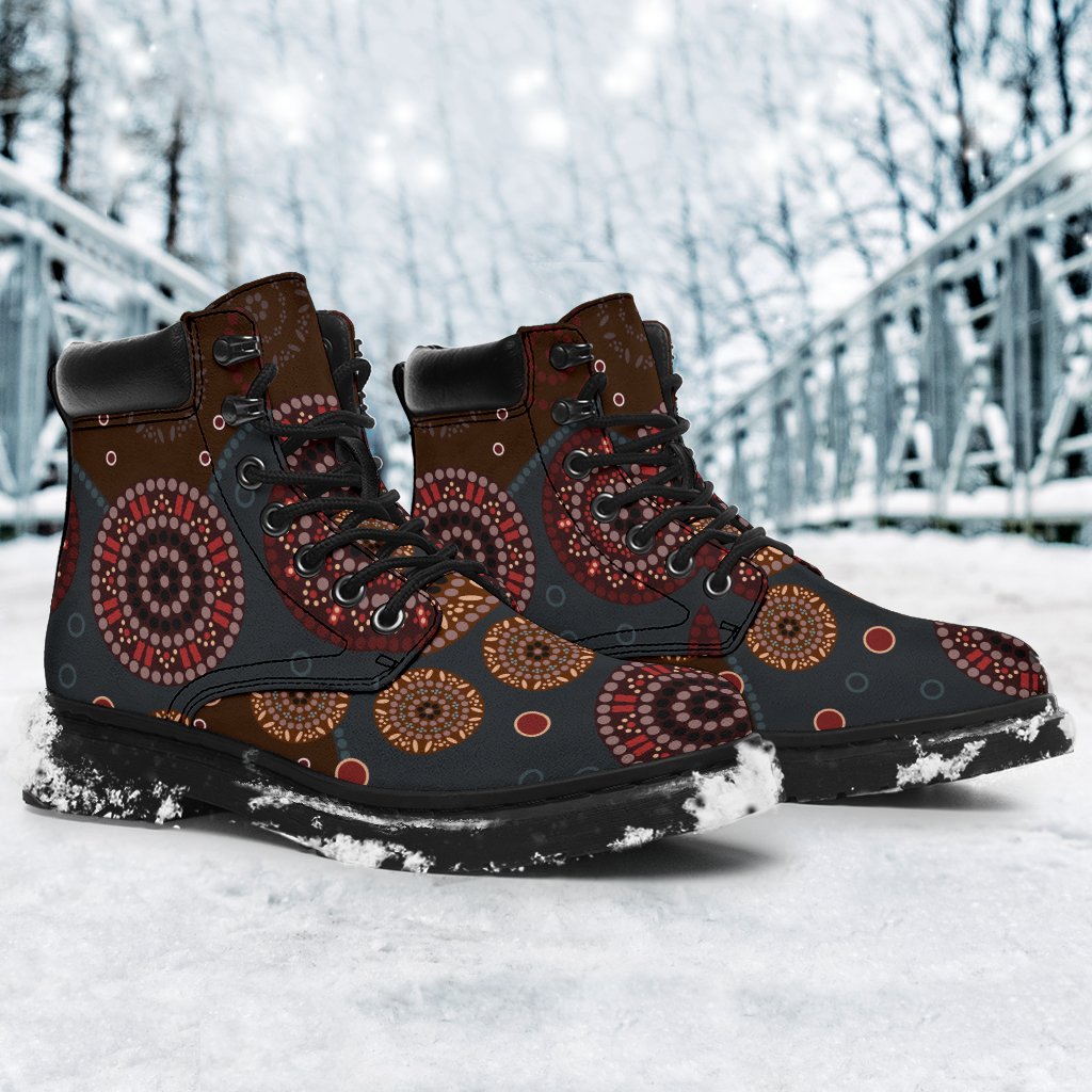 aboriginal-boots-circle-dot-painting-all-season-ver02a