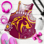 Broncos Indigenous Women Racerback Tank Brisbane Strong - Vibe Hoodie