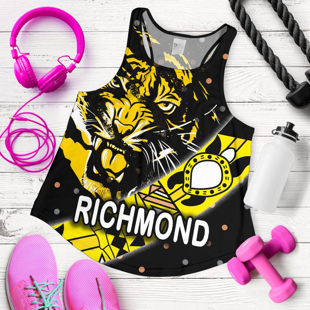 Richmond Women's Racerback Tank Tigers Dotted - Vibe Hoodie