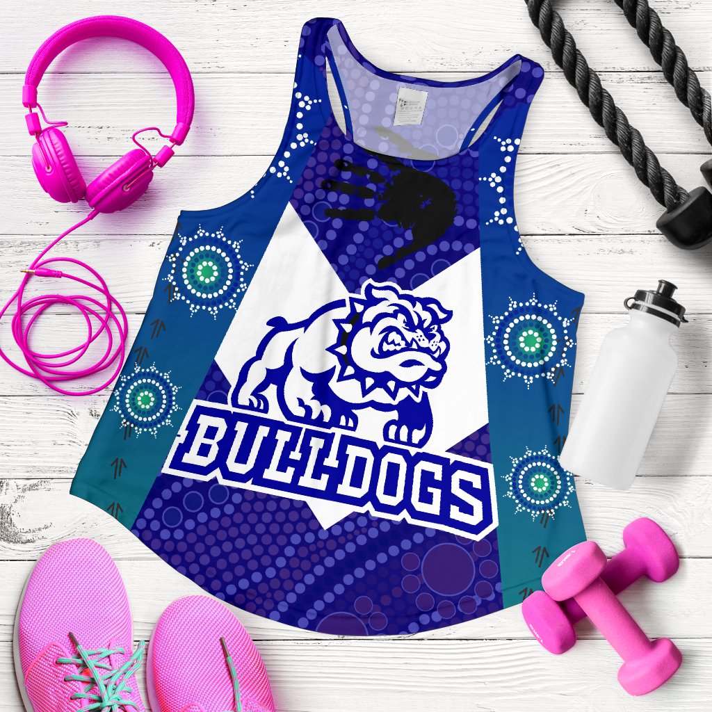 Bulldogs Women Racerback Tank Aboriginal Country Style - Vibe Hoodie