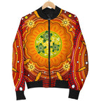 aboriginal-womens-bomber-jacket-turtle-circle-dot-painting-art