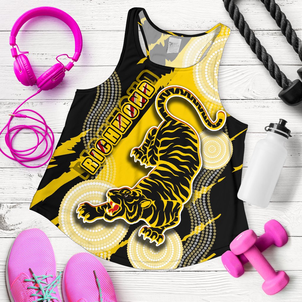 Richmond Women Racerback Tank Power Tigers - Indigenous - Vibe Hoodie