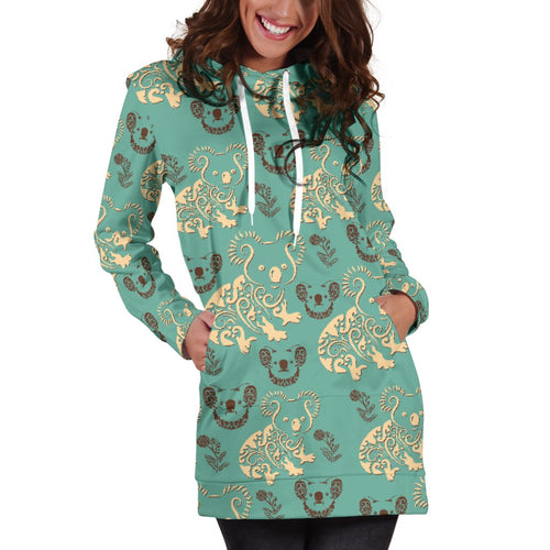 aboriginal-hoodie-dress-koala-patterns-so-cute