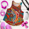 Aboriginal Personalised Women's Racerback Tank - Indigenous Boomerang - Vibe Hoodie