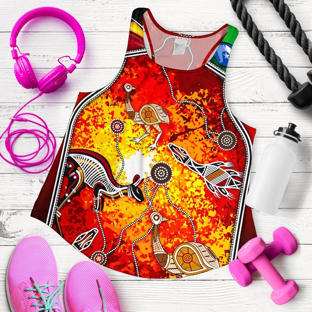 Indigenous Women's Racerback Tank  - Naidoc Week Always Will Be - Vibe Hoodie