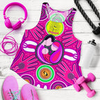 Racerback Tanks - Aboriginal Family With Dot Painting art - Vibe Hoodie