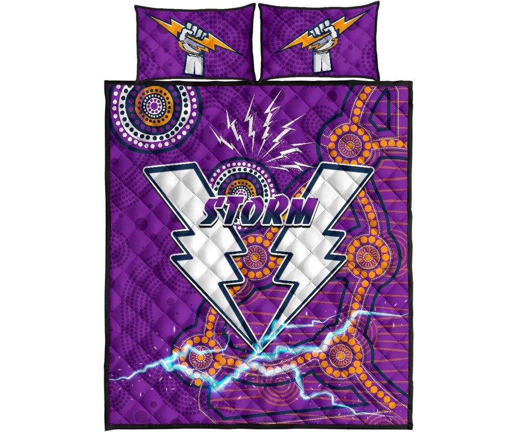 storm-quilt-bed-set-melbourne-indigenous-thunder
