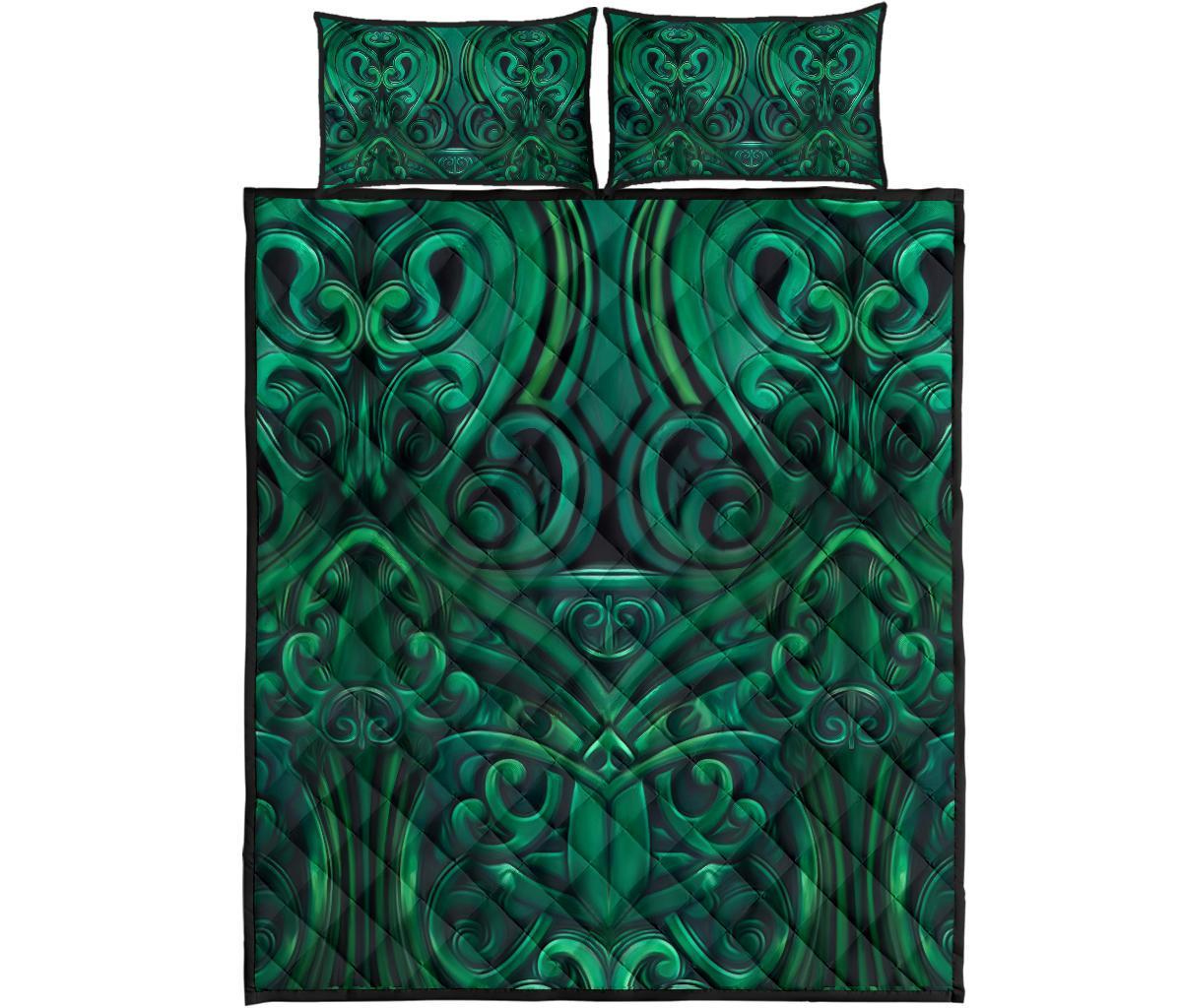quilt-bed-set-nz-new-zealand-warriors-green