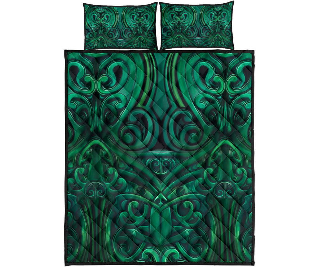 quilt-bed-set-nz-new-zealand-warriors-green