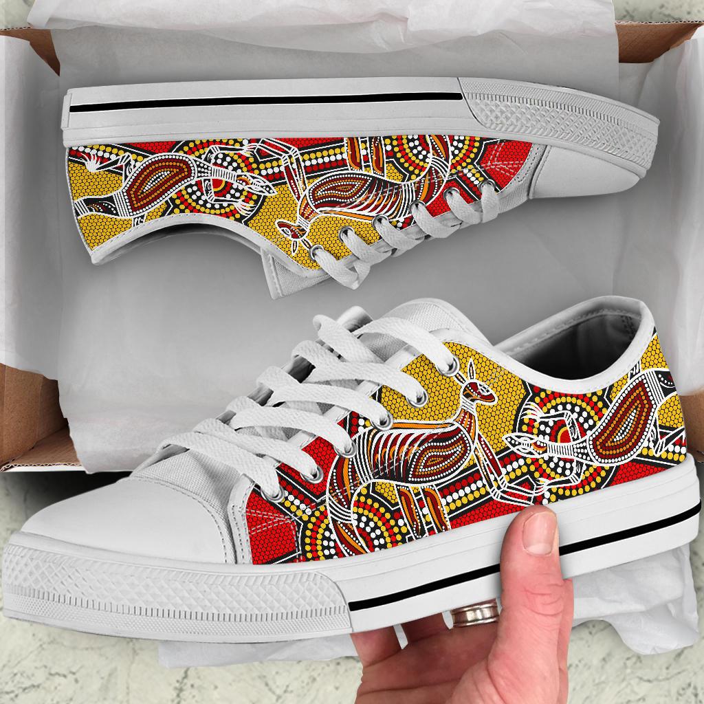 aboriginal-low-top-shoes-kangaroo-dot-painting-patterns