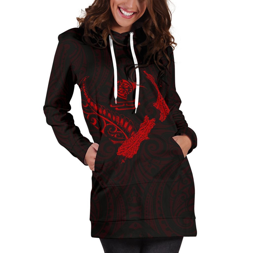 new-zealand-heart-womens-hoodie-dress-map-kiwi-mix-silver-fern-red