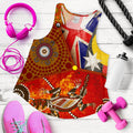 Racer tanks - Aboriginal Dot Pattern & Flags, Crocodile - Vibe Hoodie