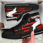 south-sydney-rabbitohs-high-top-shoe-anzac-day-poppy-flower-vibes
