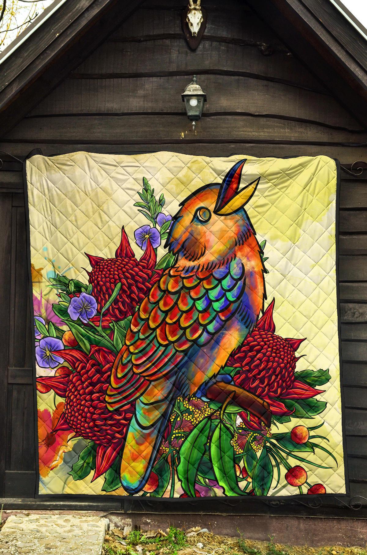 premium-quilt-australia-kookaburra-with-waratah