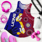Naidoc Brisbane Lions Women Racerback Tank Indigenous Style - Vibe Hoodie