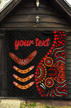 aboriginal-personalised-premium-quilt-aboriginal-boomerangs-with-dot-painting-pattern