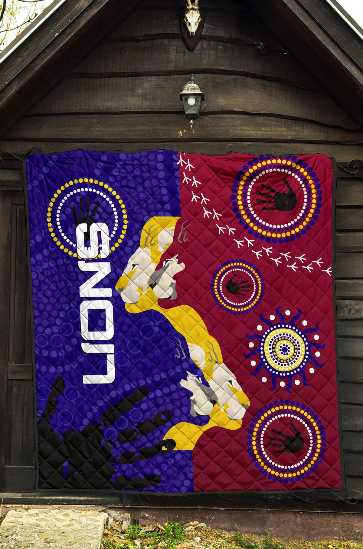 naidoc-brisbane-lions-premium-quilt-indigenous-style