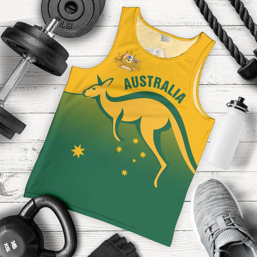 men-tank-top-kangaroo-mens-tank-australian-coat-of-arms-national-color