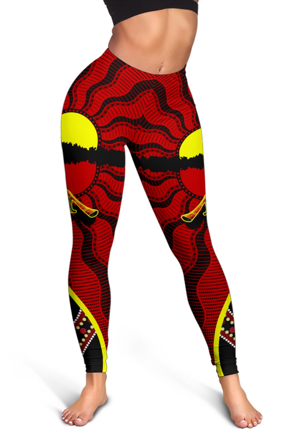 leggings-australia-aboriginal-dots-with-didgeridoo