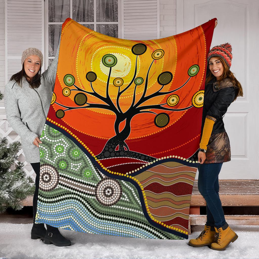 premium-blanket-australian-aboriginal-tree
