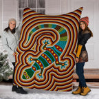 aboriginal-premium-blanket-lizard-dot-painting-patterns