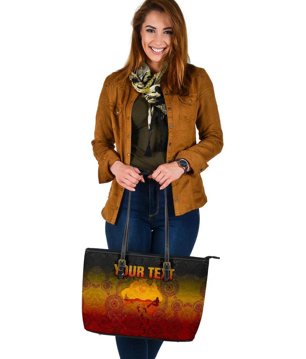 custom-aboriginal-leather-tote-bag-australian-map-with-indigenous-color