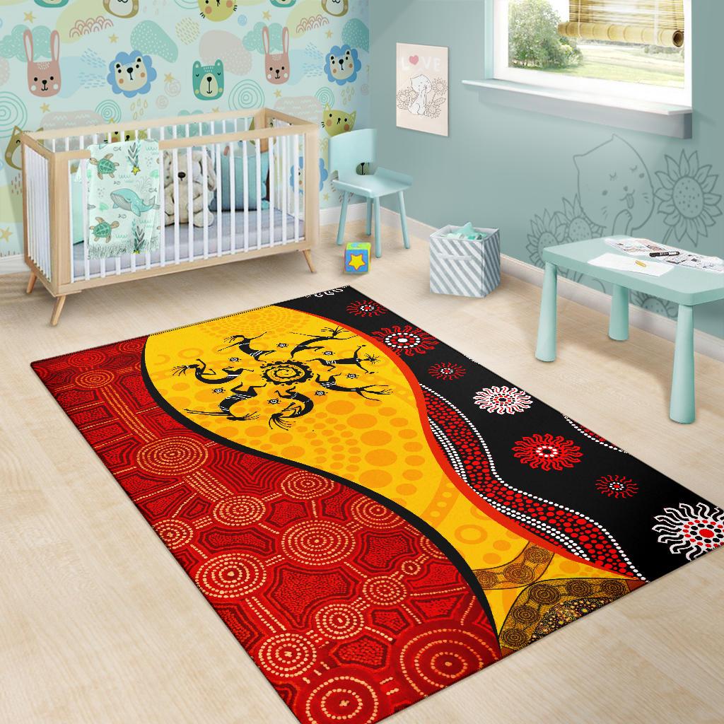 aboriginal-rugs-koori-dot-acrylic-paint-dreamtime-dance