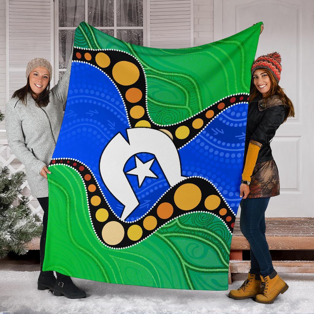 torres-strait-islands-premium-blanket-flag-with-aboriginal-patterns